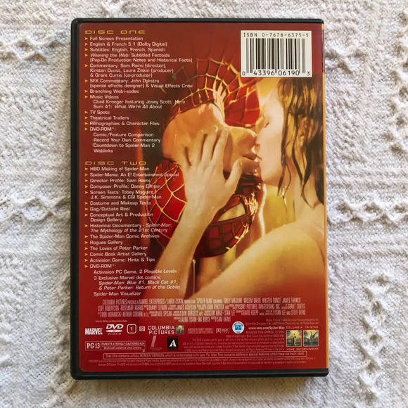 Spider Man Full Screen Special Edition Dvd 2 Disc 2002 Movie Superhero Action - Picture 4 of 4